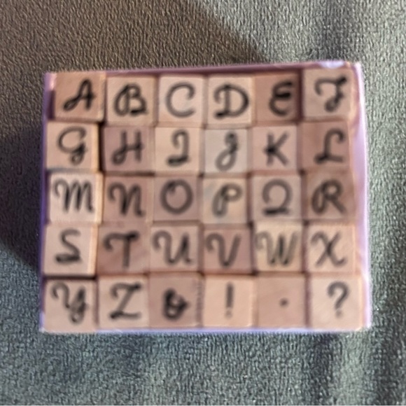 Hampton Art Studio G lot of 3 mini alphabet stamp set - Picture 4 of 8